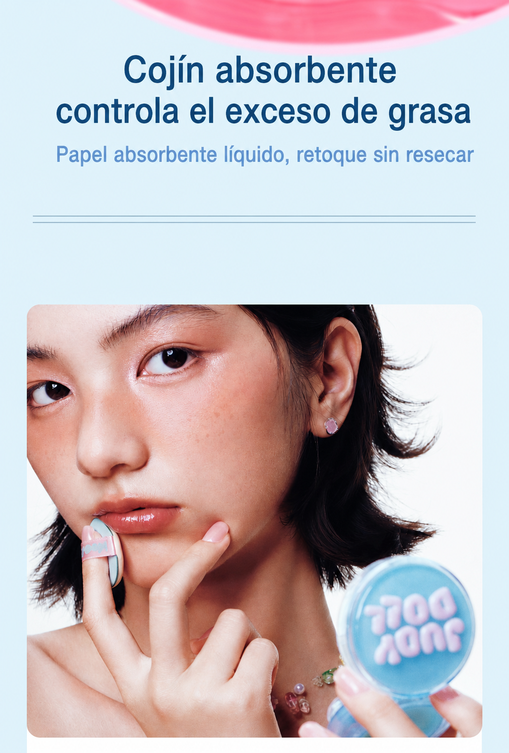 Judydoll Polvo Fijador y Base Cushion Control Grasa - 14