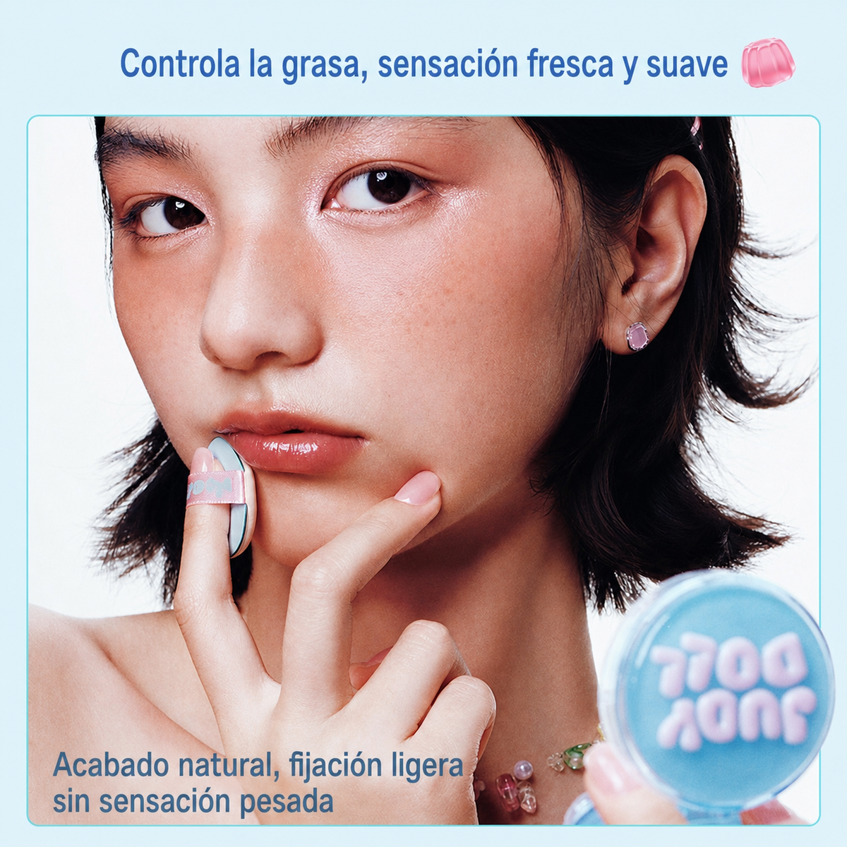 Judydoll Polvo Fijador y Base Cushion Control Grasa - 3