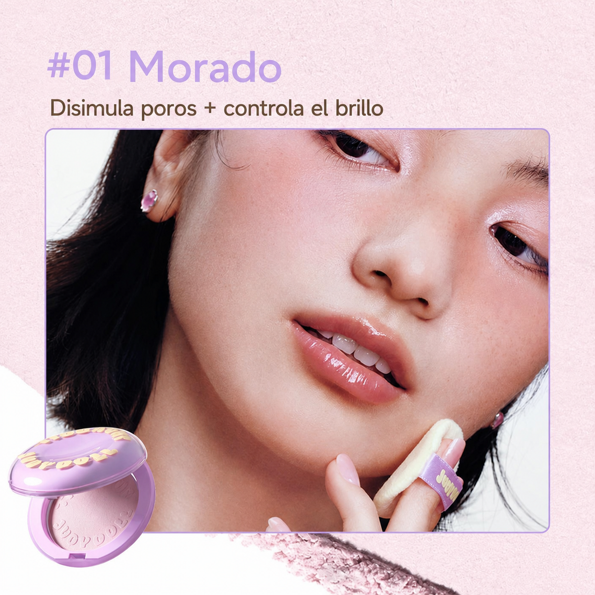 Judydoll Polvo Fijador y Base Cushion Control Grasa - 7