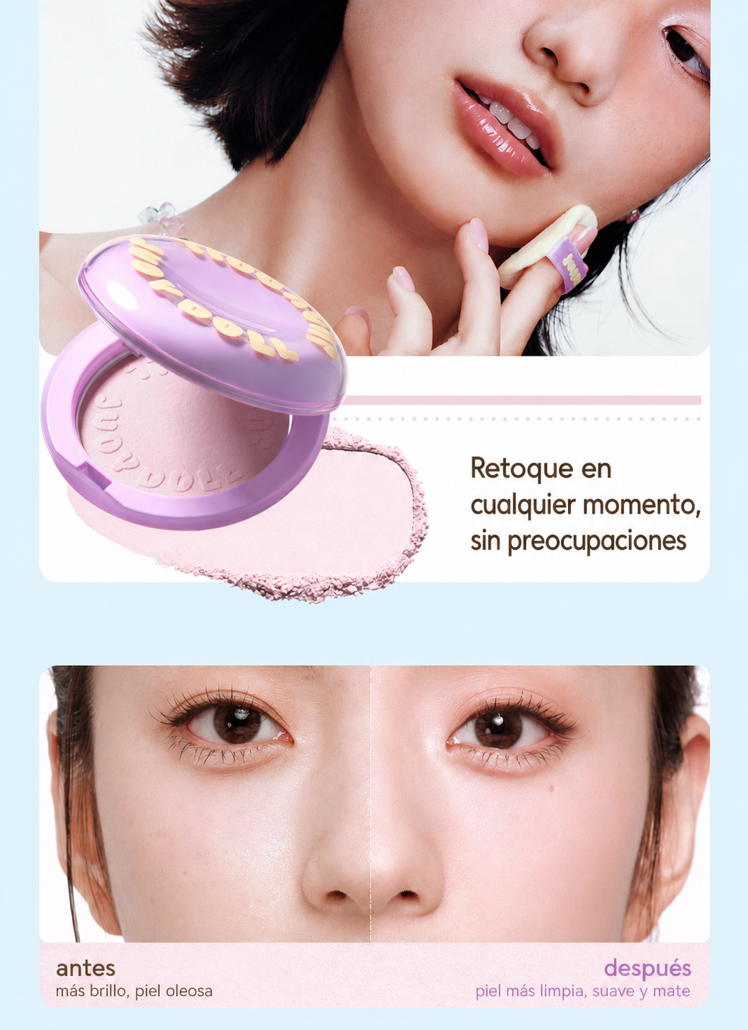 Judydoll Polvo Fijador y Base Cushion Control Grasa - 10