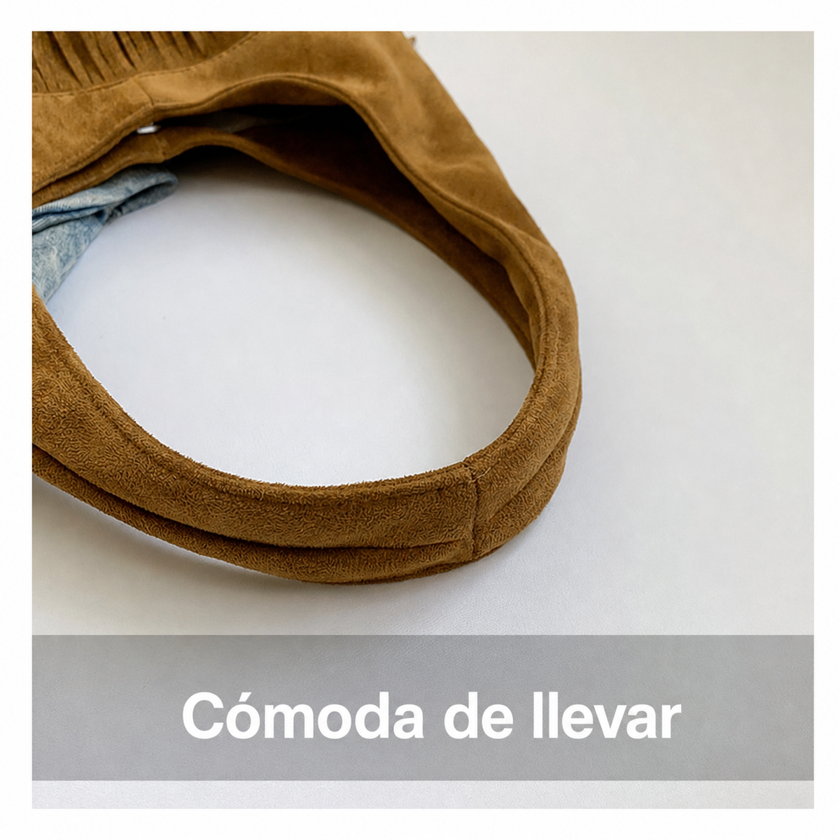 Bolsa tote con flecos estilo vintage gran capacidad - 12