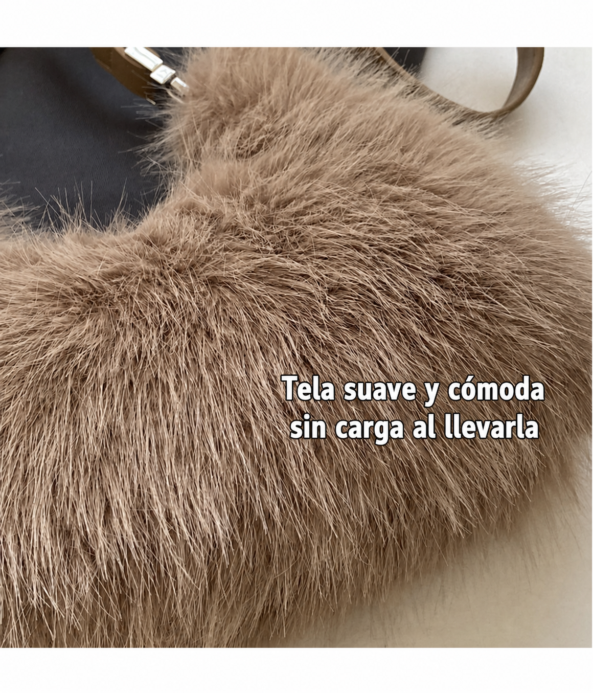 Bolsa cuadrada de peluche tendencia otoño-invierno - 13