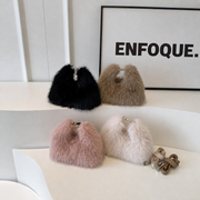 Bolsa cuadrada de peluche tendencia otoño-invierno - 1