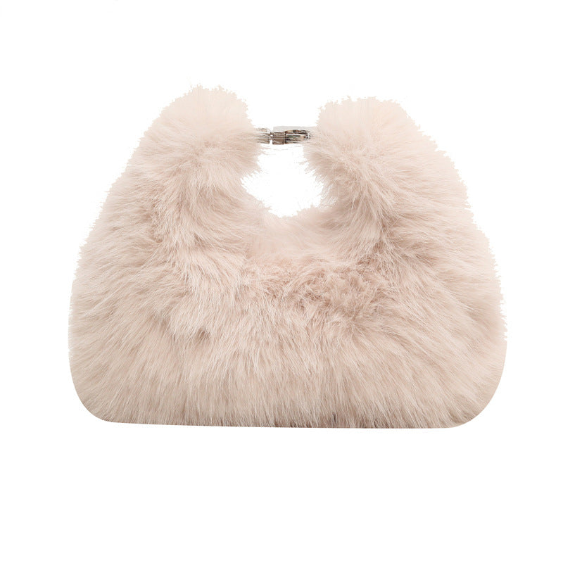 Bolsa cuadrada de peluche tendencia otoño-invierno - 7