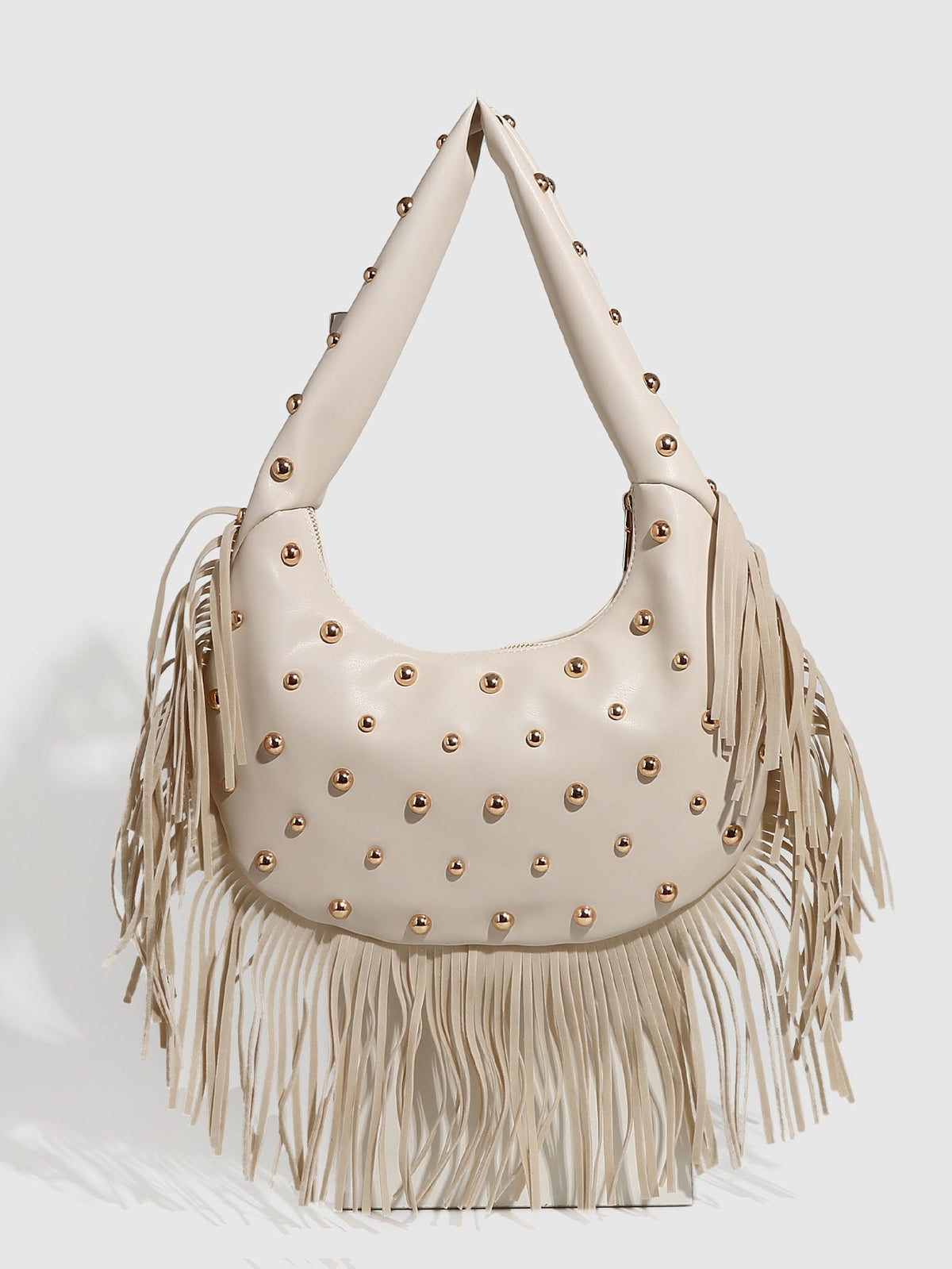 Bolsa con tachuelas y flecos mujer - 1