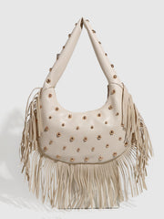 Bolsa con tachuelas y flecos mujer - 1