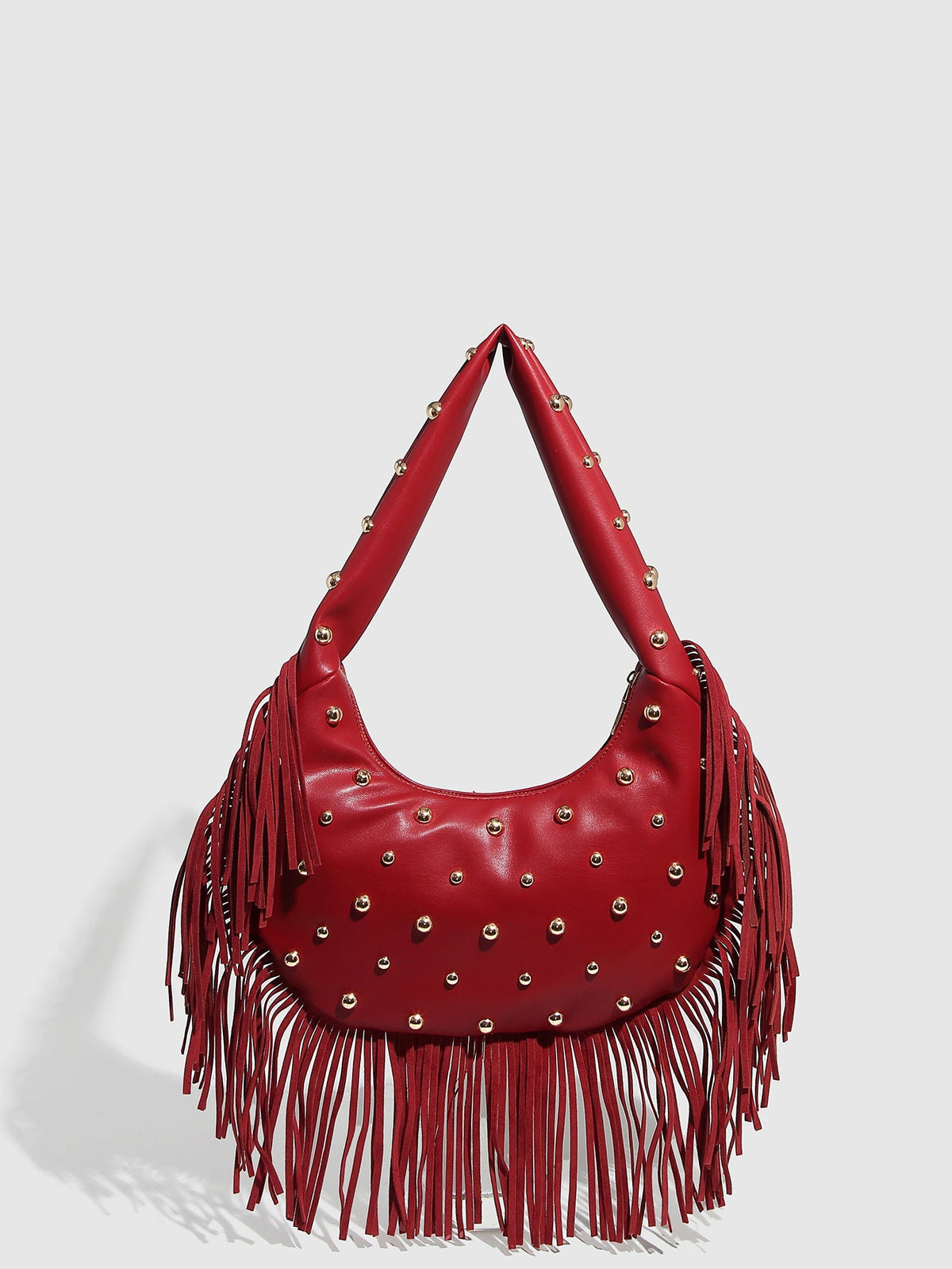 Bolsa con tachuelas y flecos mujer - 4