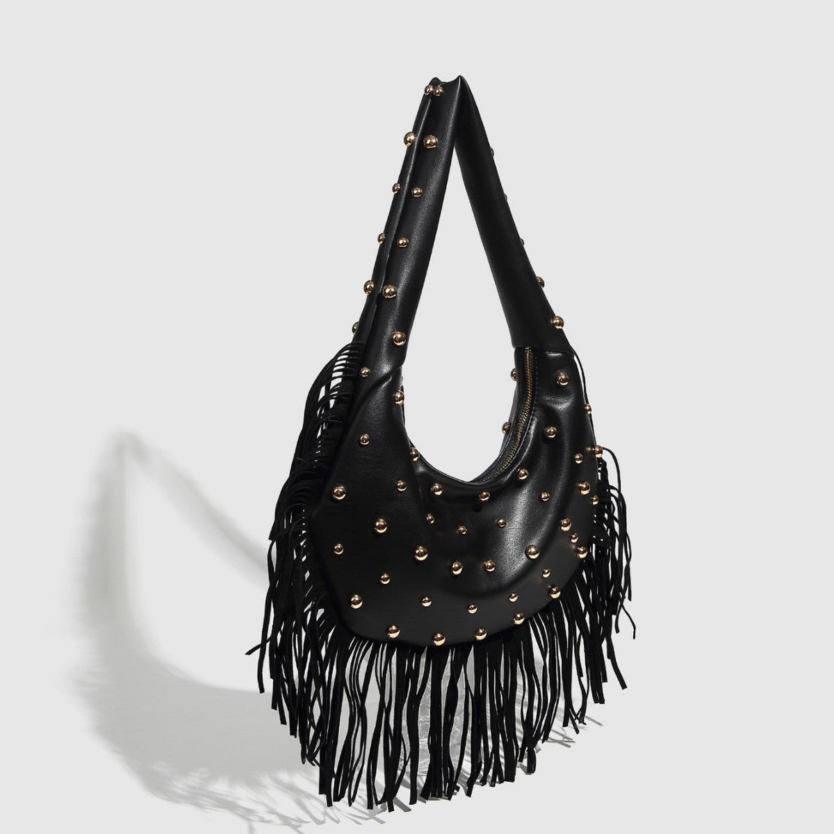 Bolsa con tachuelas y flecos mujer - 7