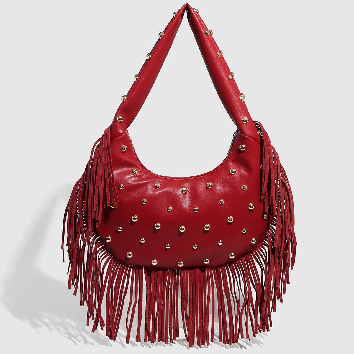 Bolsa con tachuelas y flecos mujer - 9