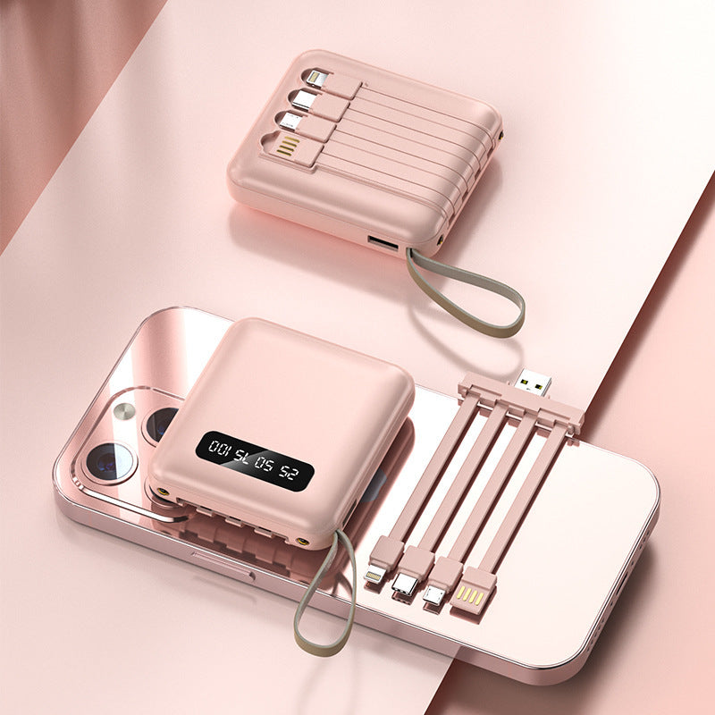 Cargador portátil mini 5000/10000 mAh con cable integrado - 7