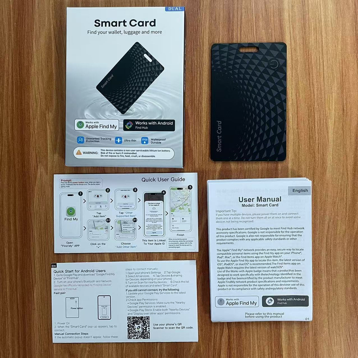 Rastreador GPS tarjeta Find My compatible iPhone y Android