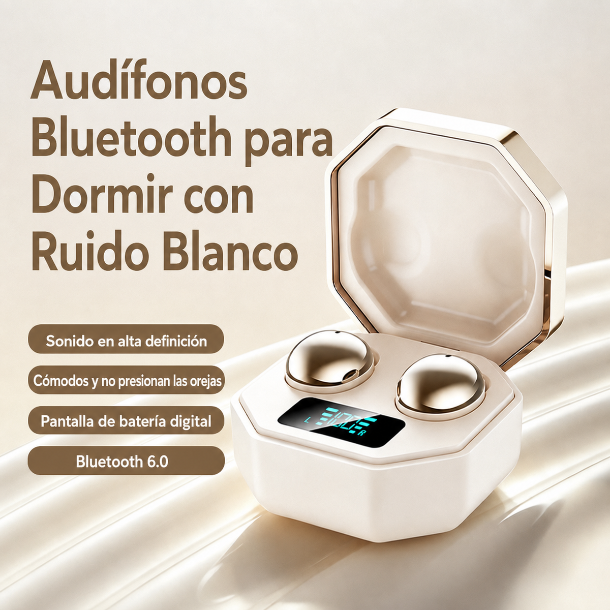 Audífonos Bluetooth para Dormir con Ruido Blanco