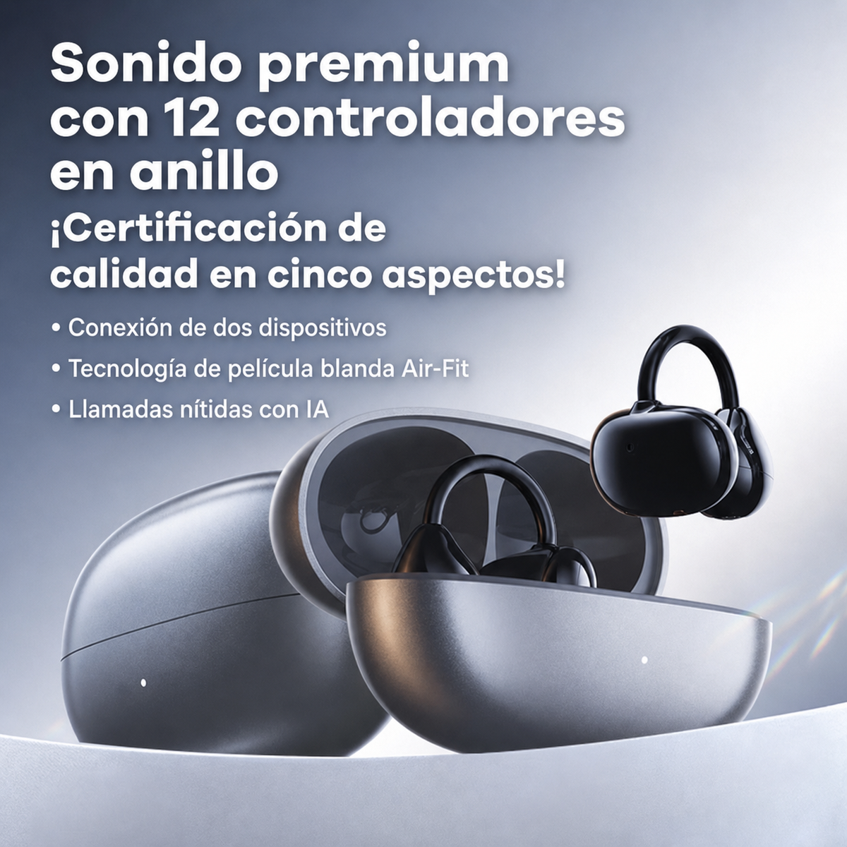 Audífonos Bluetooth 6.0 Remax OWS-19 clip auricular - 2