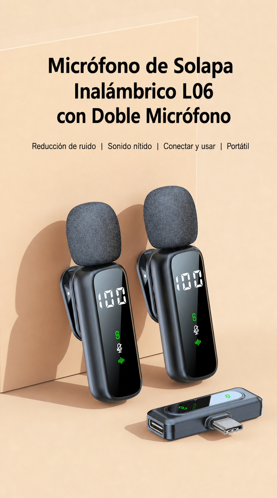 Micrófono de solapa inalámbrico - 12