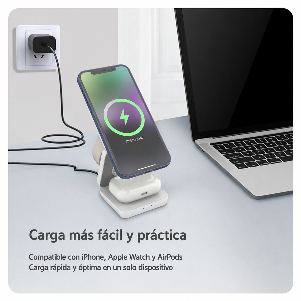 Cargador Magnético Plegable 3 en 1 - 5