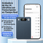 Grabadora de Voz IA Ultrafina con Transcripción en Tiempo Real - 1