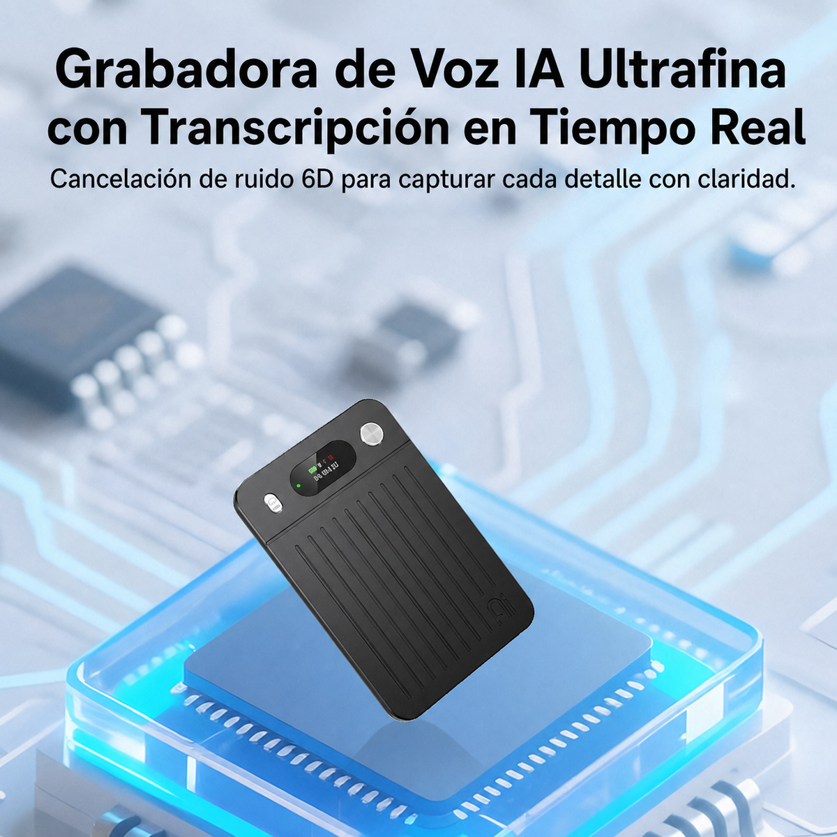 Grabadora de Voz IA Ultrafina con Transcripción en Tiempo Real - 3