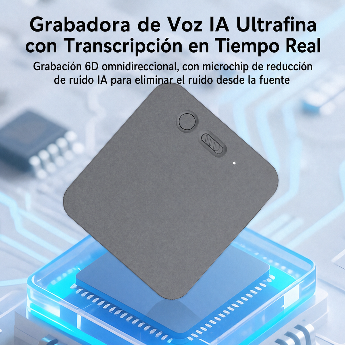 Grabadora de Voz IA Ultrafina con Transcripción en Tiempo Real - 4