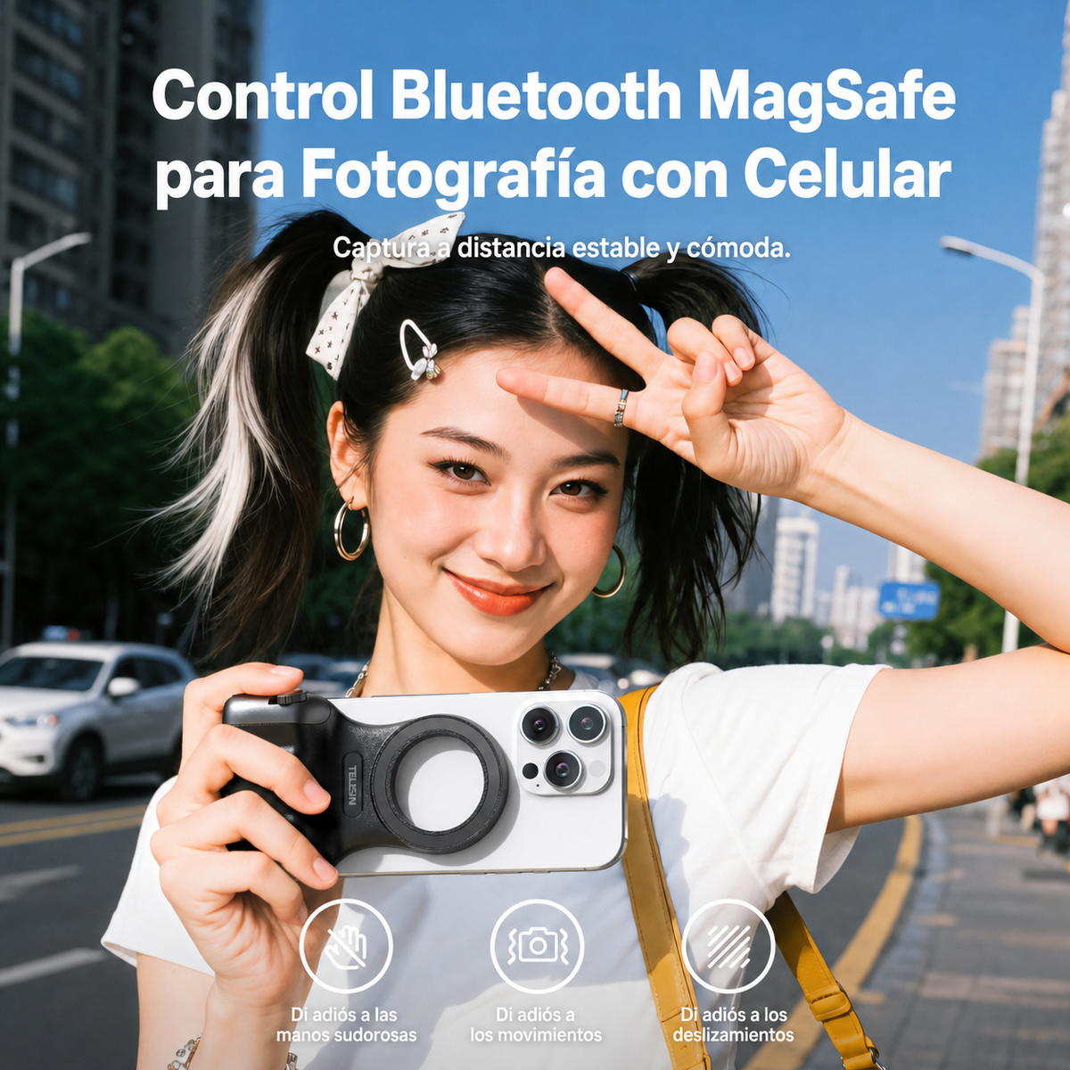 Soporte Bluetooth MagSafe para Fotografía con Celular - 4