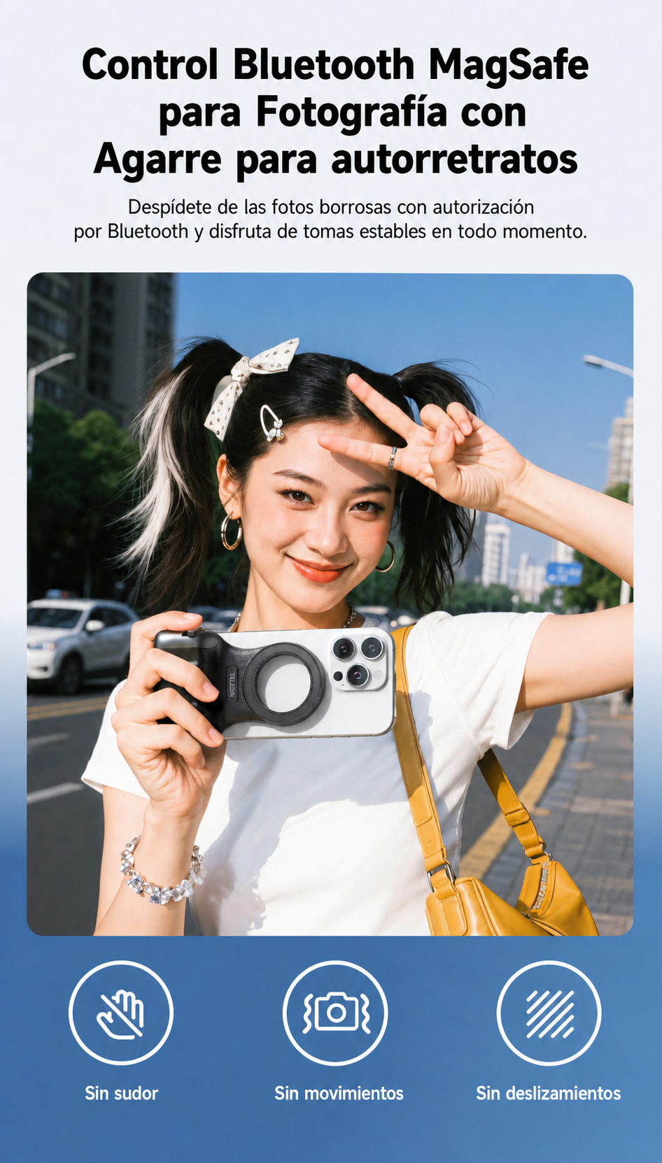 Soporte Bluetooth MagSafe para Fotografía con Celular - 9