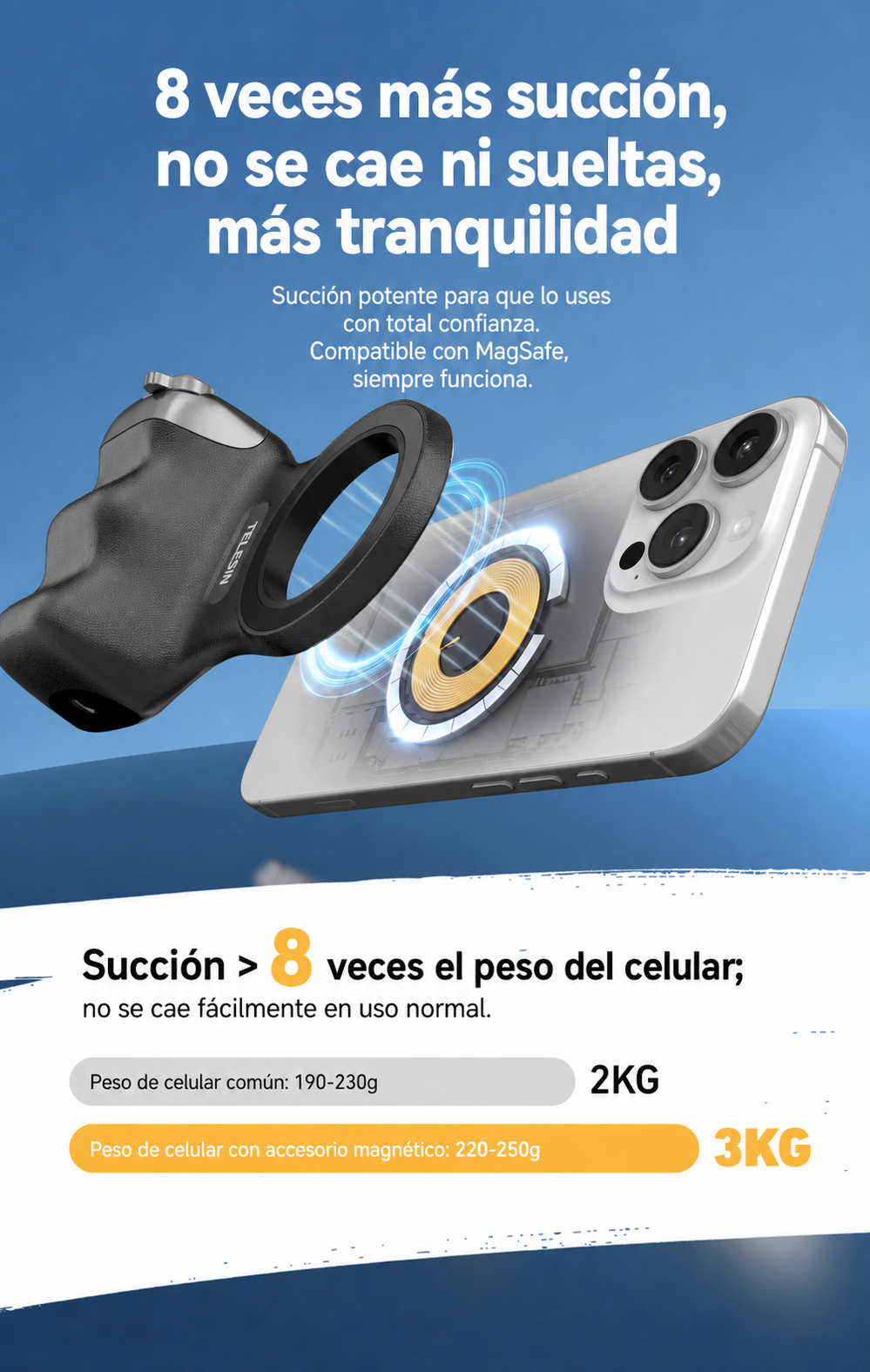 Soporte Bluetooth MagSafe para Fotografía con Celular - 10