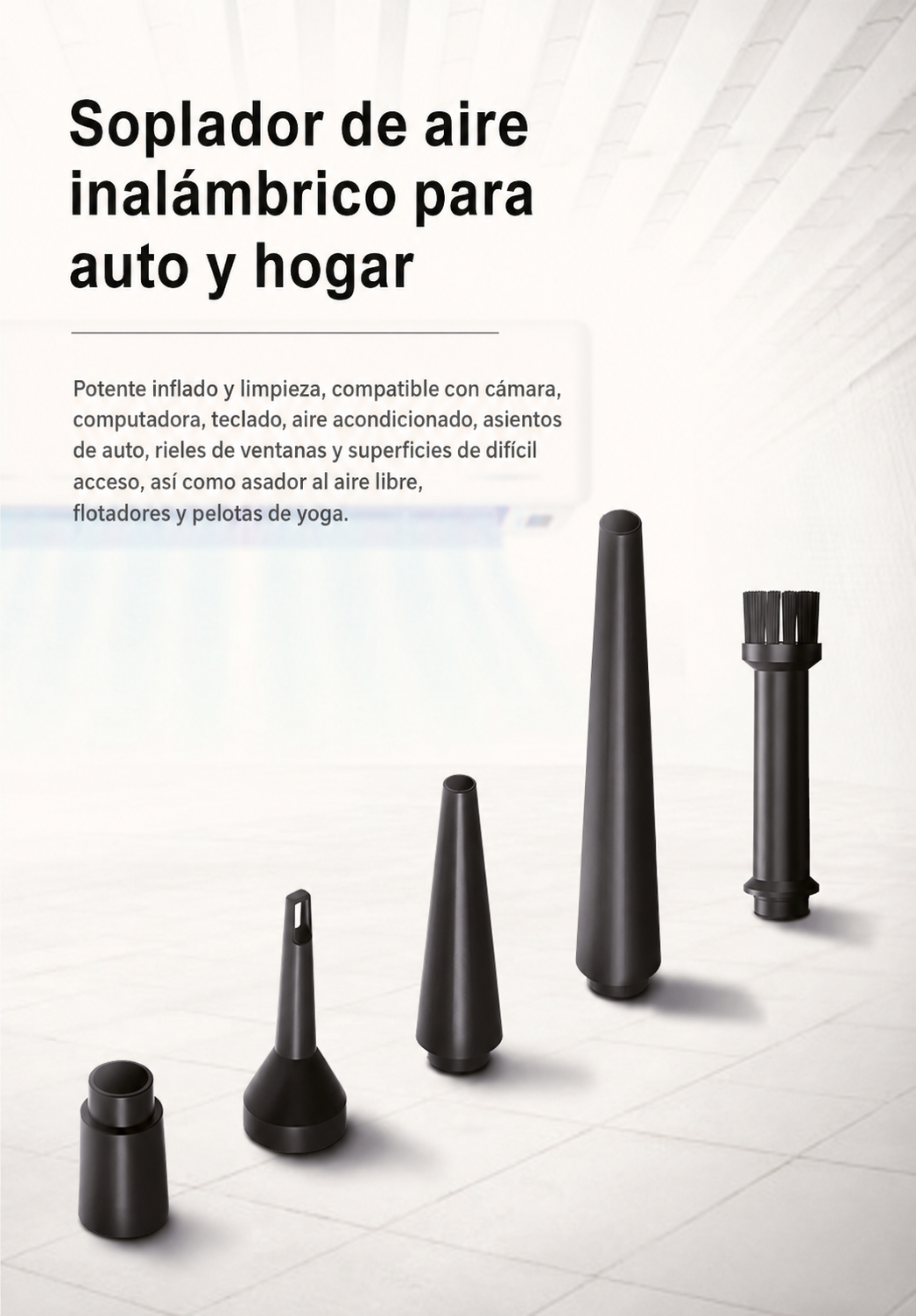 Soplador de aire para auto y hogar - 9