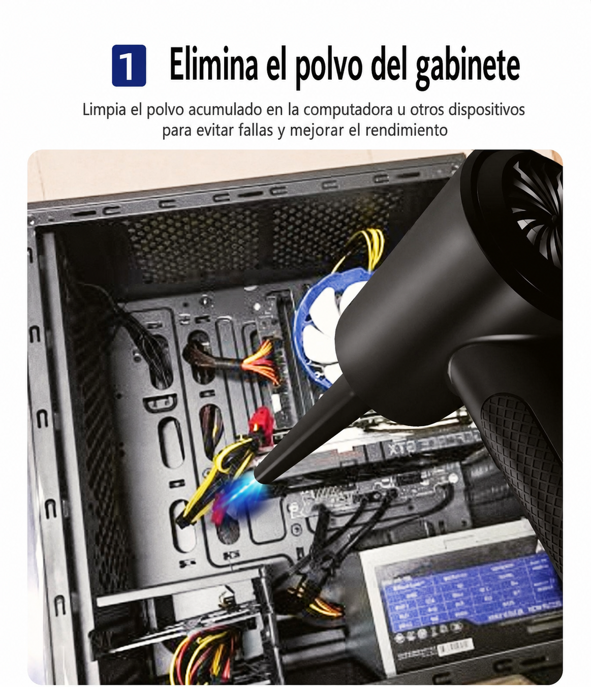Soplador de aire para auto y hogar - 10