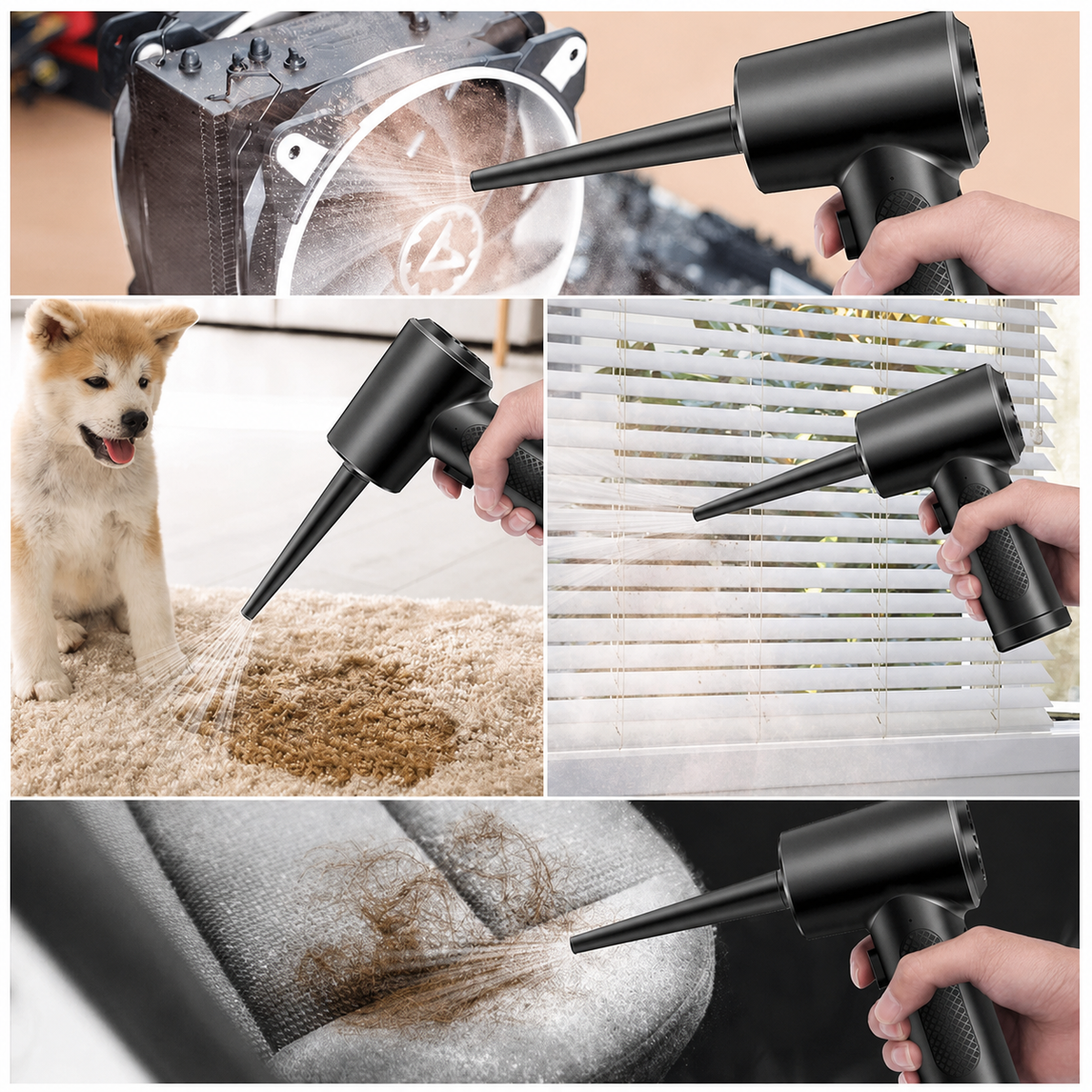 Soplador de aire para auto y hogar - 4