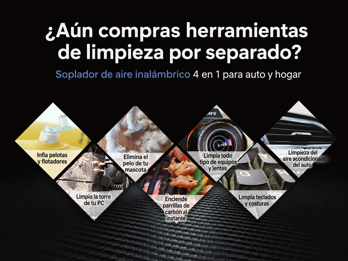 Soplador de aire para auto y hogar - 8