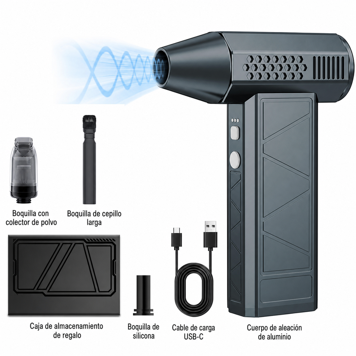 Soplador de aire Turbo ST-8113 - 9