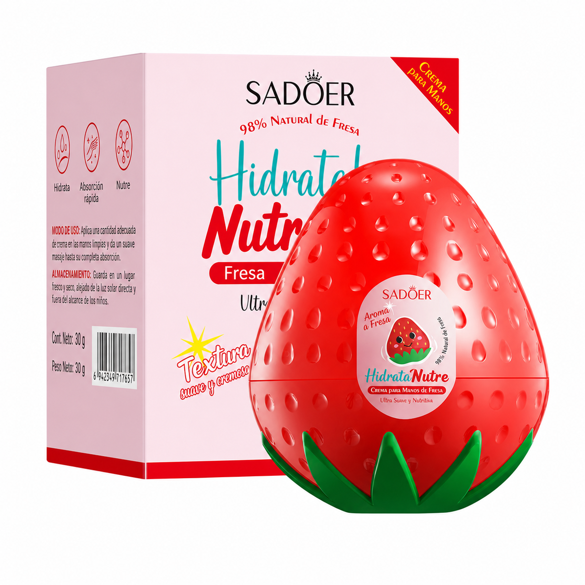 Crema de Manos Hidratante con Aroma Frutal 30-150 g - 10