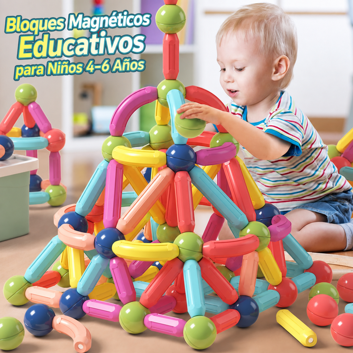 Bloques Magnéticos Educativos para Niños - 1