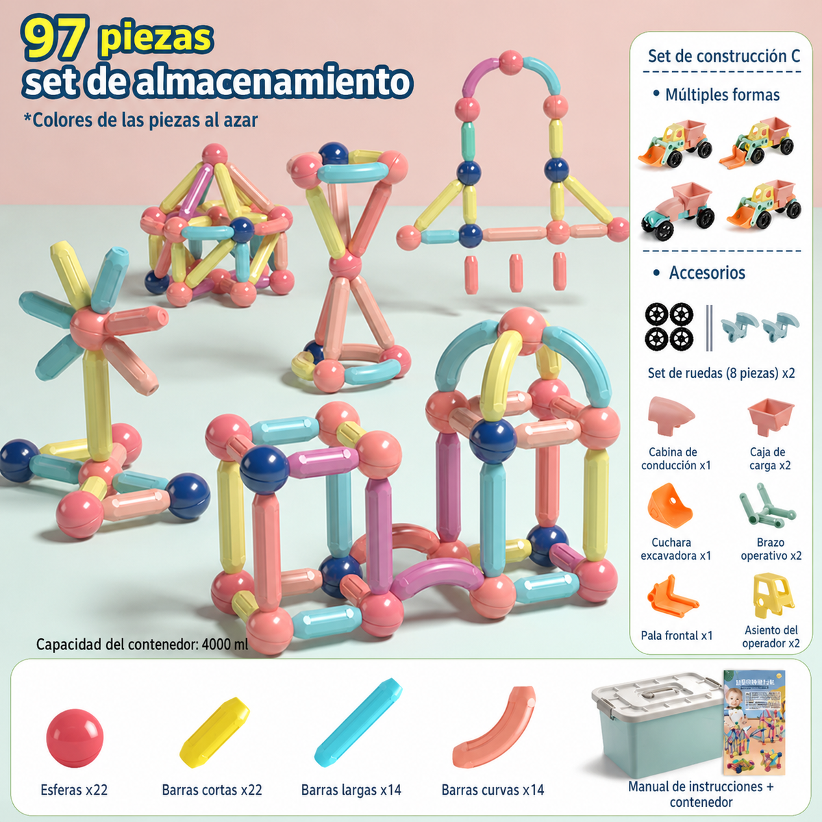 Bloques Magnéticos Educativos para Niños - 7
