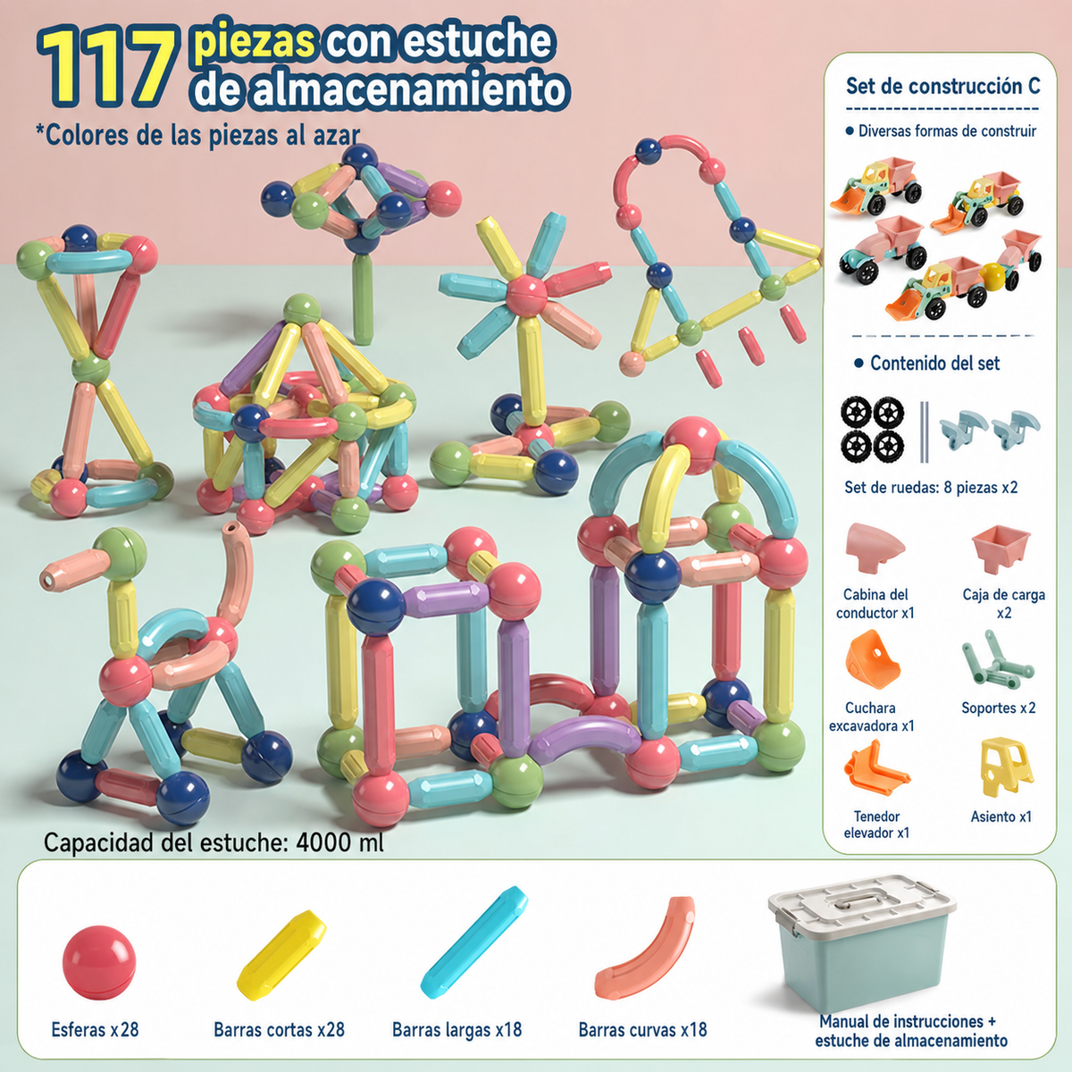 Bloques Magnéticos Educativos para Niños - 8