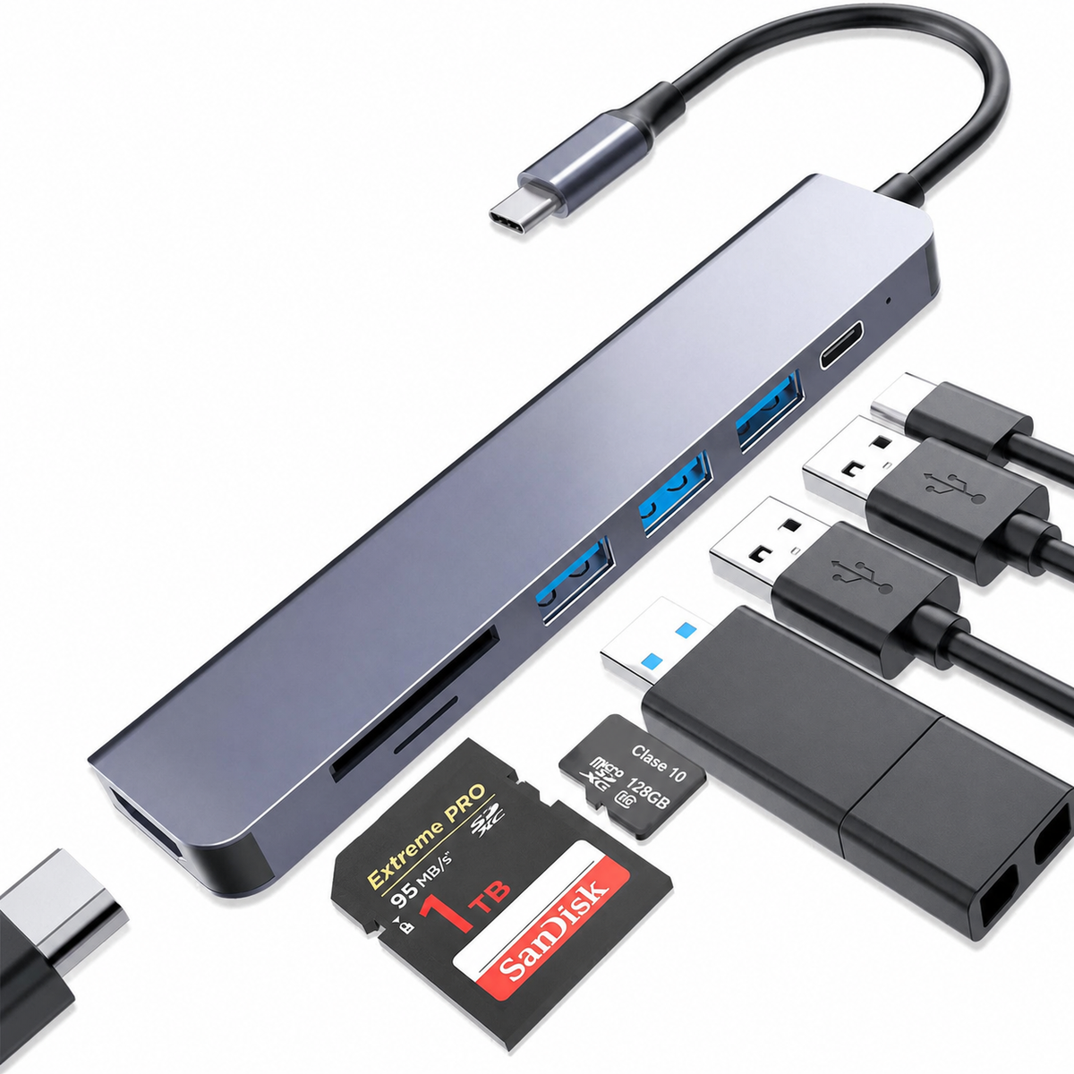 Hub USB-C Multifuncional - 1