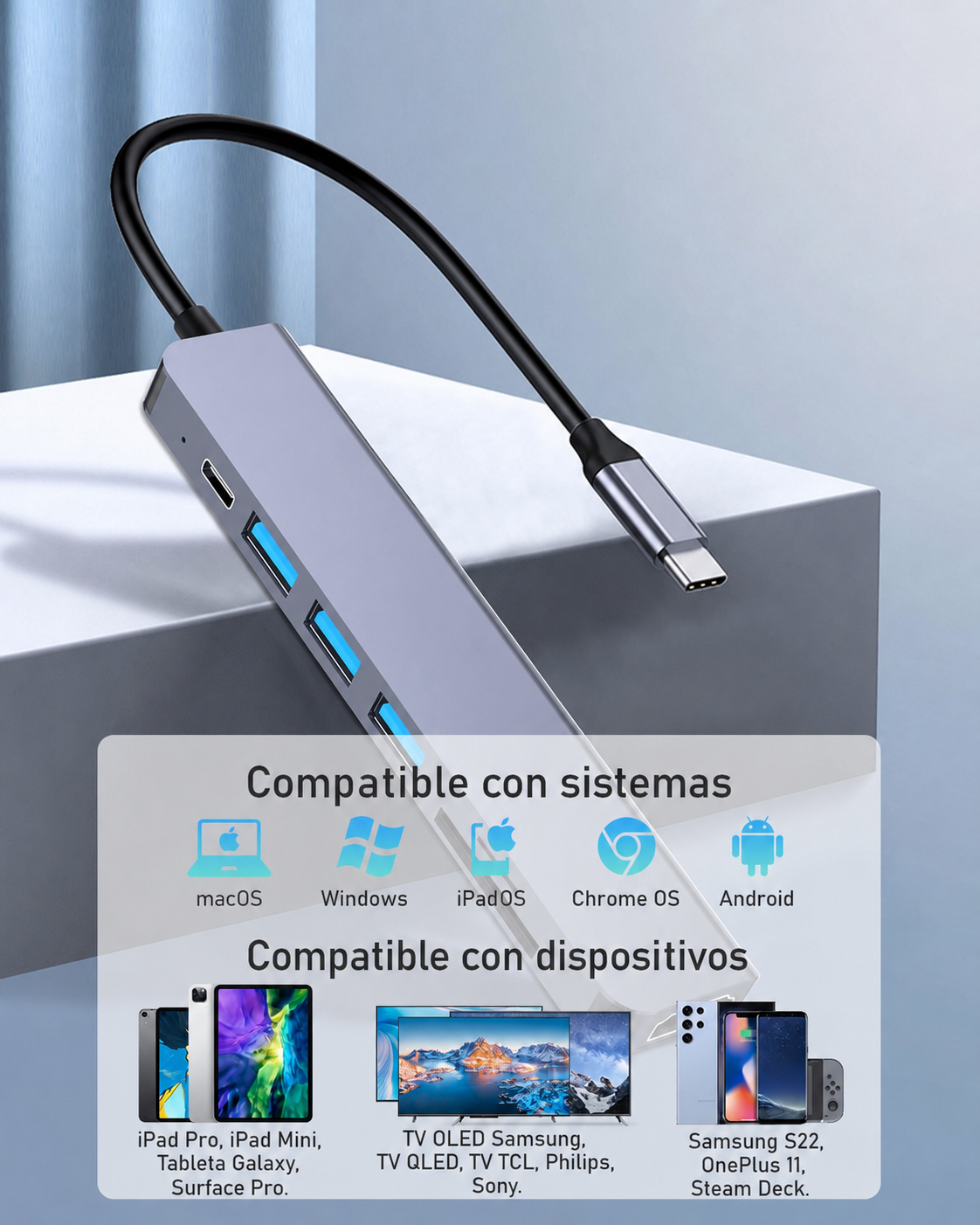 Hub USB-C Multifuncional - 12