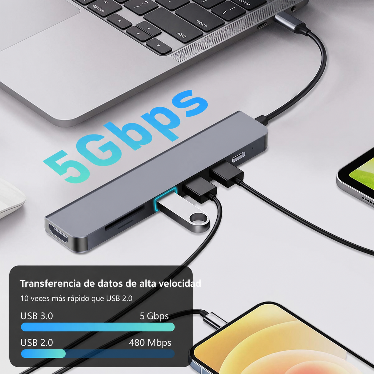 Hub USB-C Multifuncional - 13