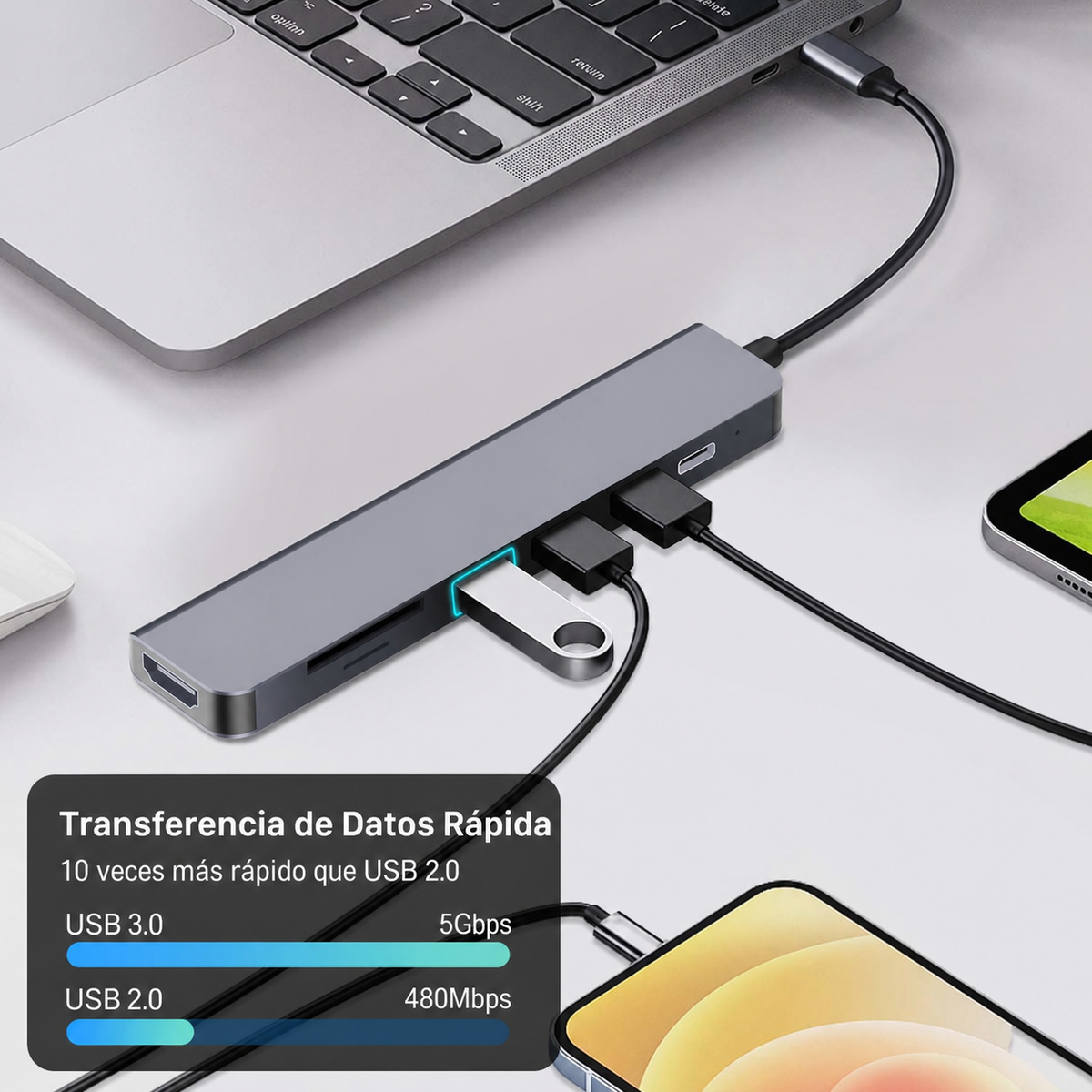 Hub USB-C Multifuncional - 2
