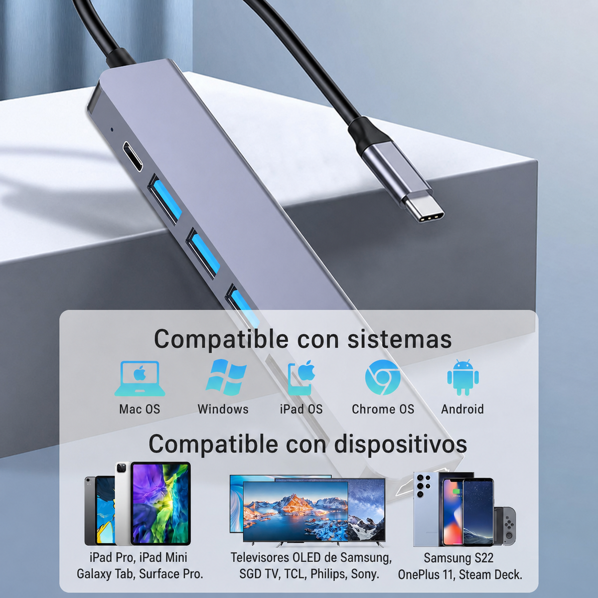 Hub USB-C Multifuncional - 4