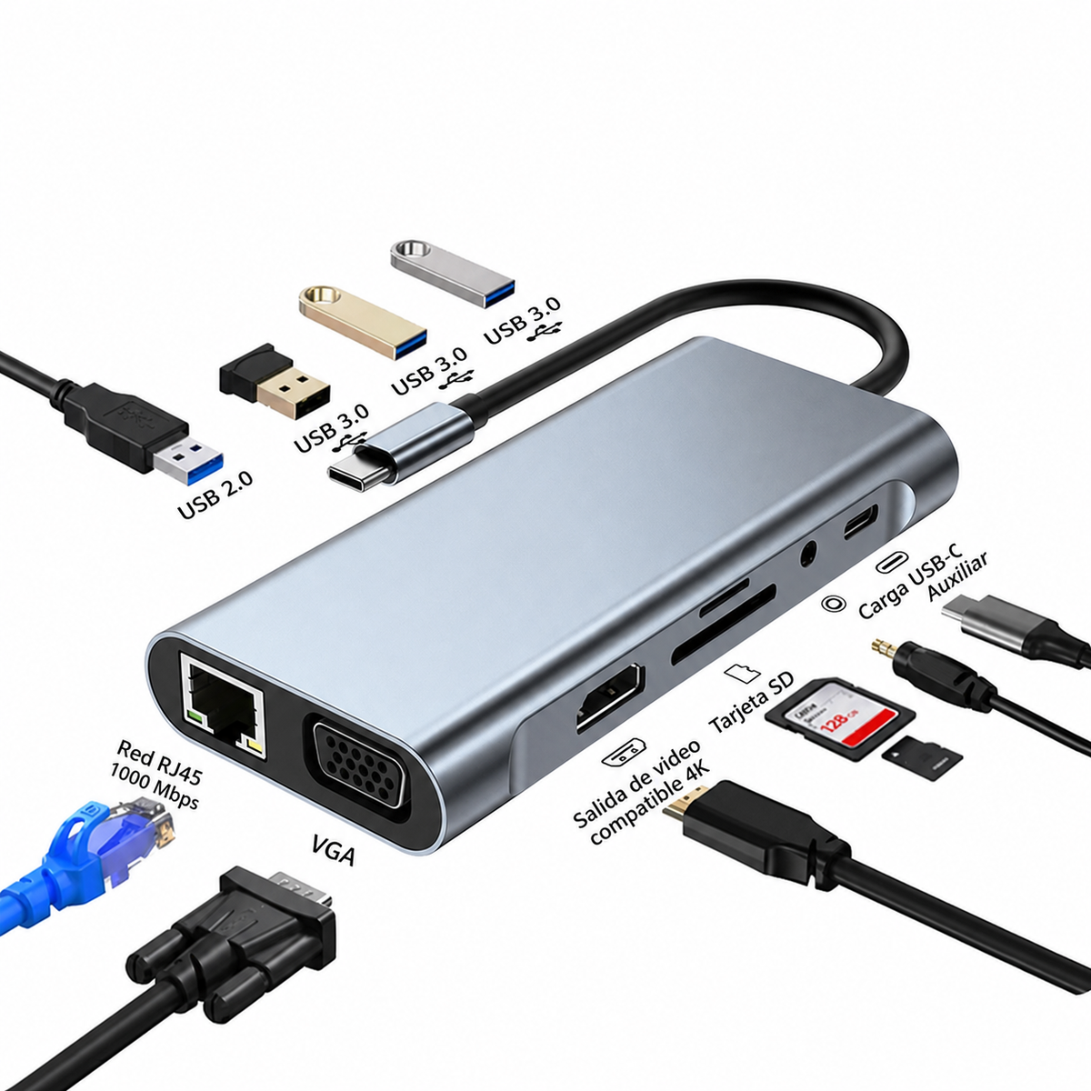 Hub USB-C Multifuncional - 7