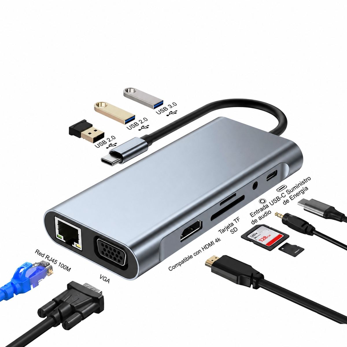 Hub USB-C Multifuncional