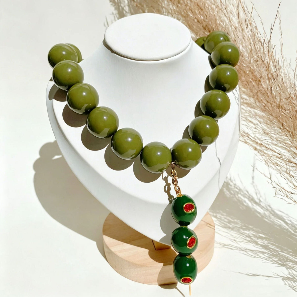 Collar de cuentas acrílicas estilo boho dulce - 2
