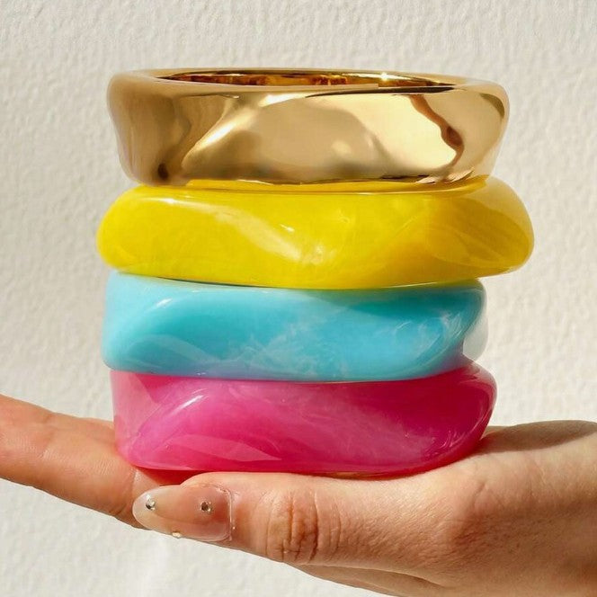 Pulsera de resina efecto degradado estilo dopamina - 1