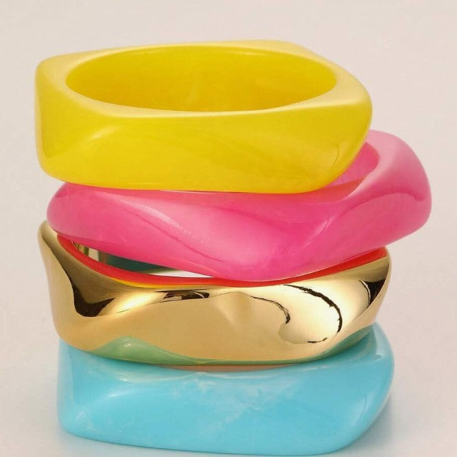 Pulsera de resina efecto degradado estilo dopamina - 7