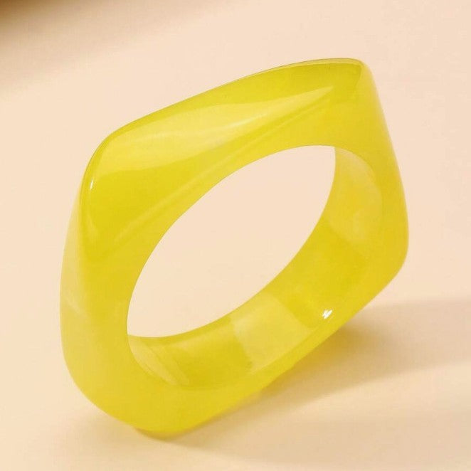 Pulsera de resina efecto degradado estilo dopamina