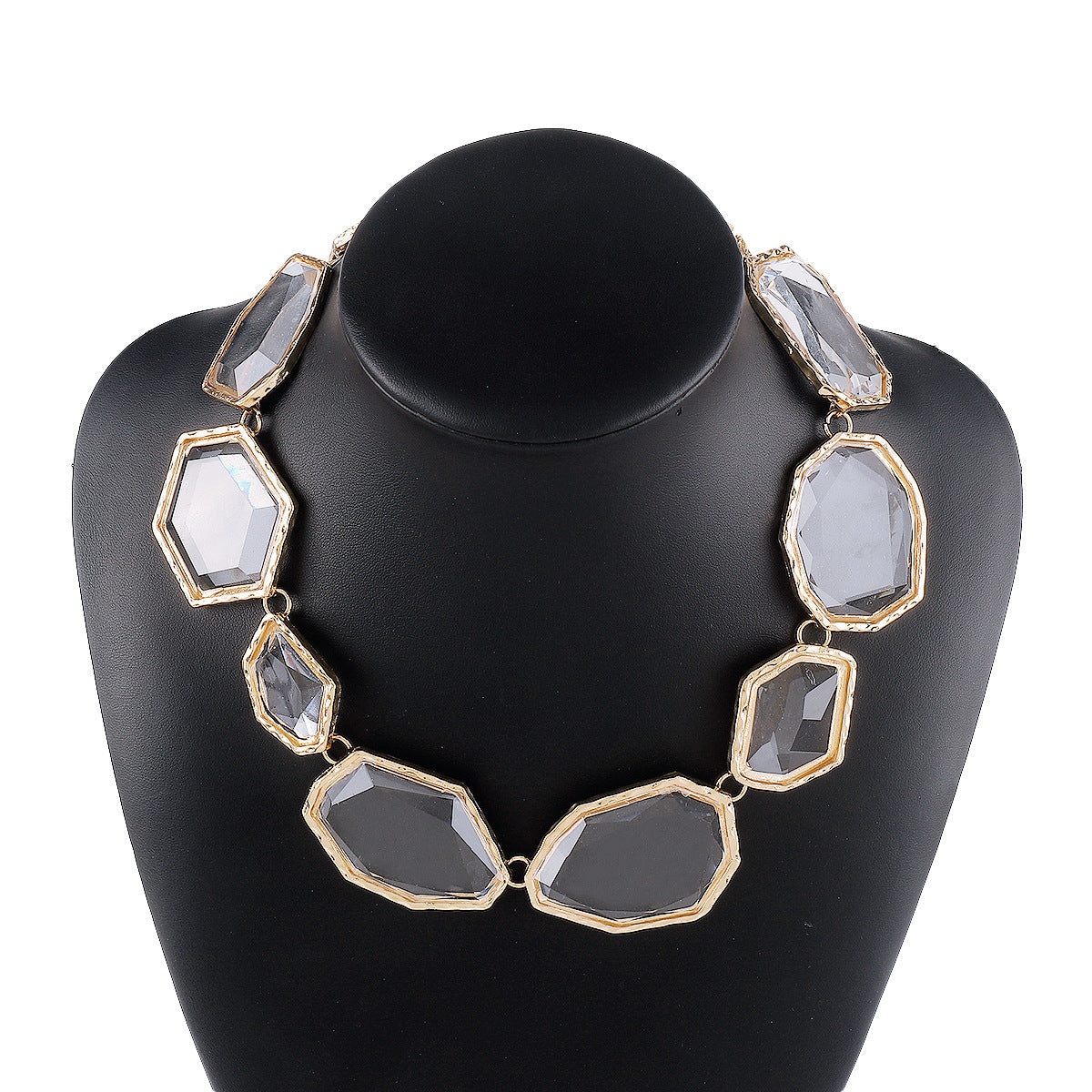 Collar y Aretes Geométricos de Resina Colores - 5