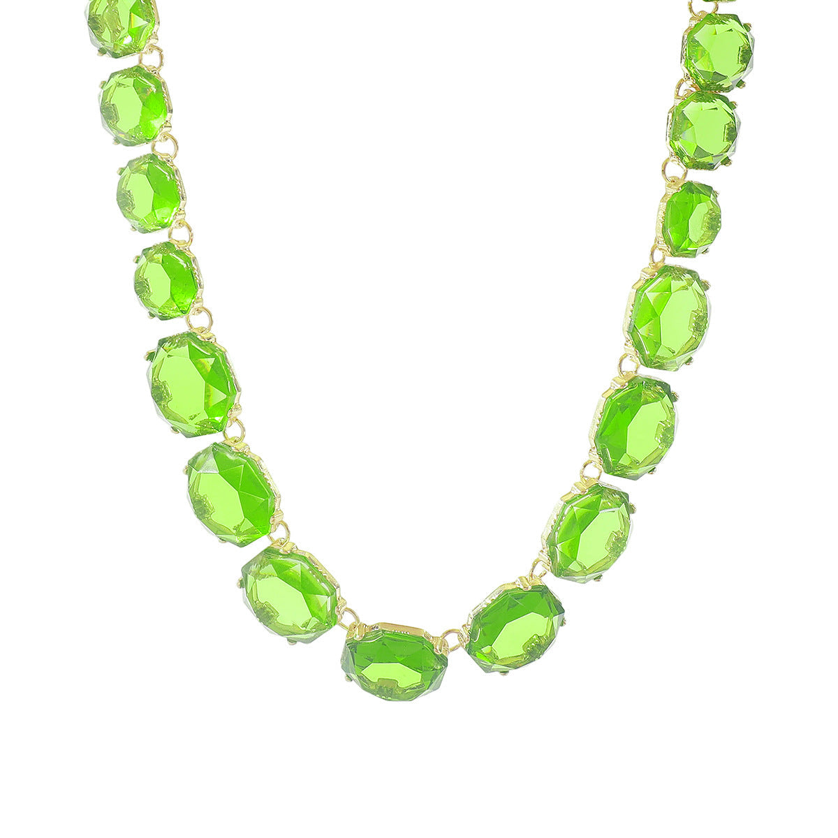 Collar y Aretes Geométricos de Resina Colores - 8