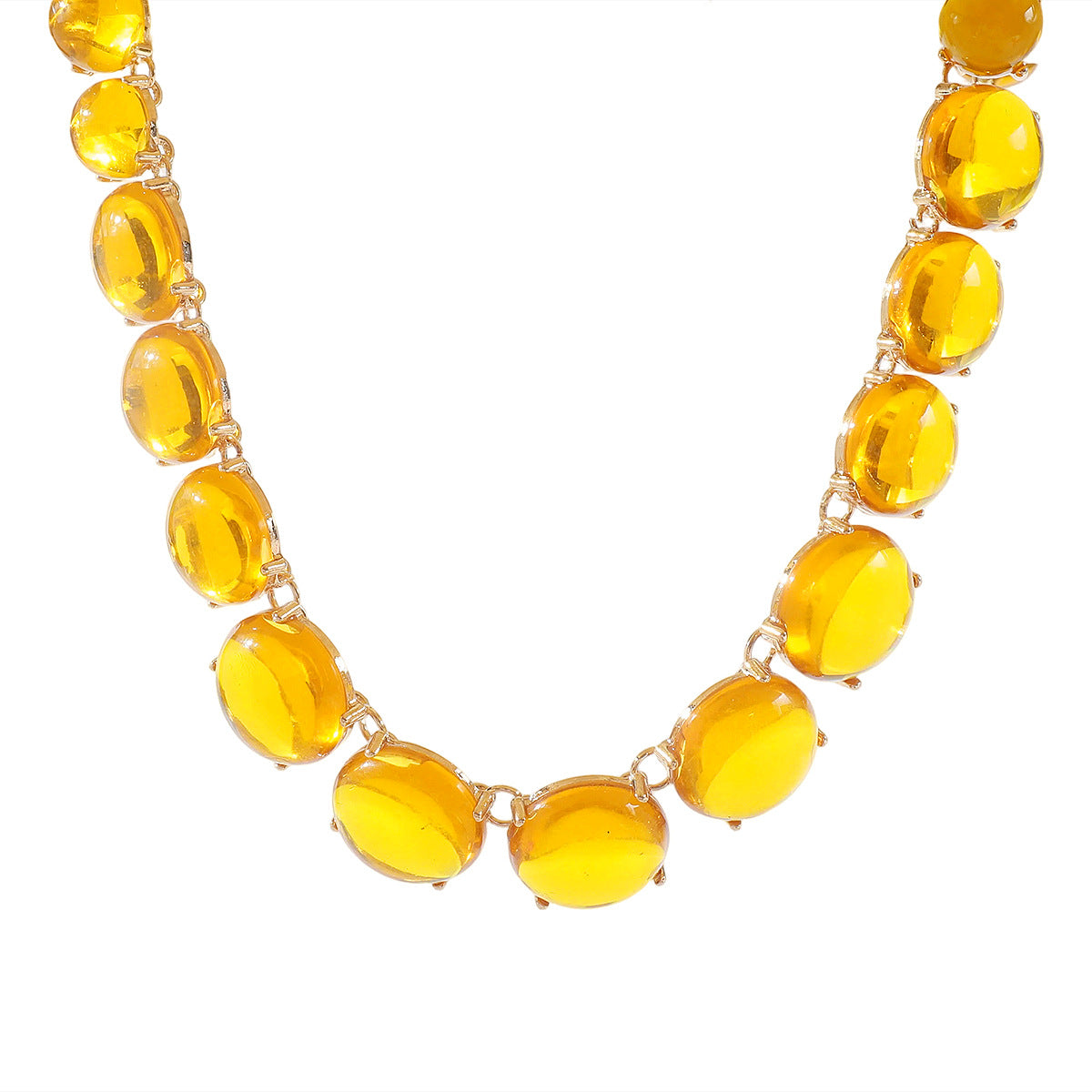 Collar y Aretes Geométricos de Resina Colores - 9