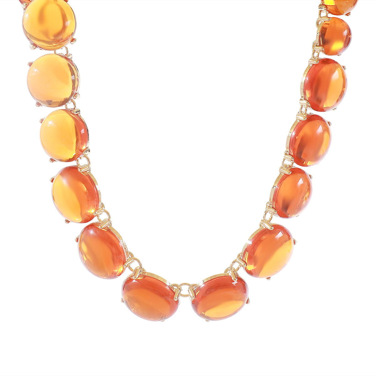 Collar y Aretes Geométricos de Resina Colores