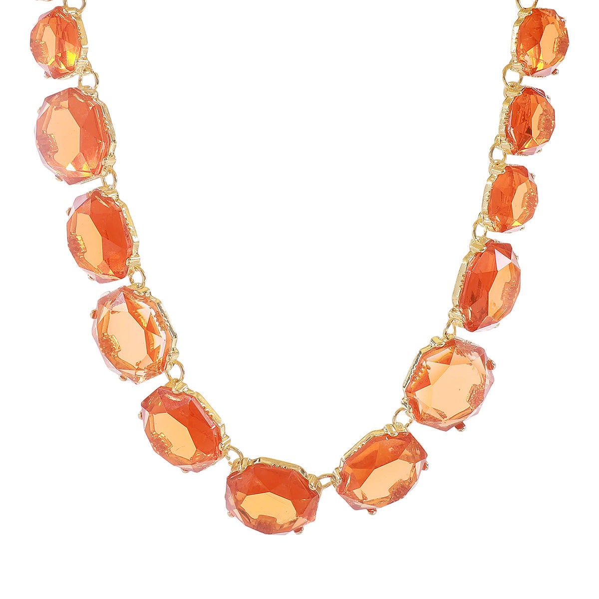 Collar y Aretes Geométricos de Resina Colores